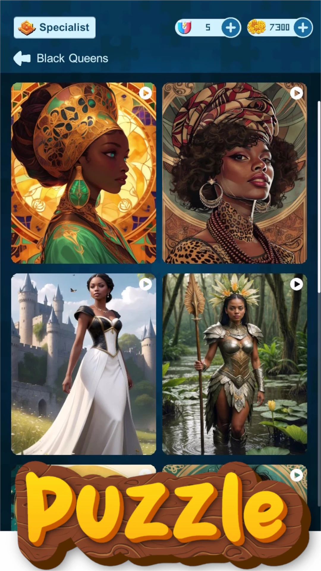 Jigsaw Puzzle  African Game Game Screen Shot Images